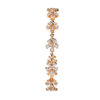 0.9 CTW floral diamond tennis bracelet in Rose Gold view 12 – Lunéa Paris