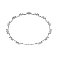 0.9 CTW floral diamond tennis bracelet in White Gold view 14 – Lunéa Paris