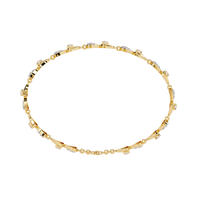 1.3 CTW geometric floral diamond tennis bracelet, original CAD view 2 – Lunéa Paris