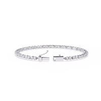 4.0 CTW Round Diamond Tennis Bracelet in White Gold, view 11