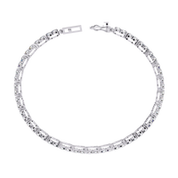 4.0 CTW Round Diamond Tennis Bracelet in White Gold, view 2