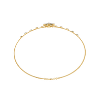 0.5 CTW Floral Diamond Multi-Chain Bracelet Yellow Gold view 7