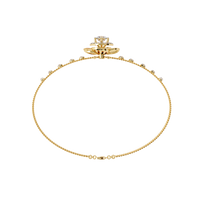 1.0 CTW Round Diamond Halo Motif Bracelet in Yellow Gold view 2 – Lunéa Paris