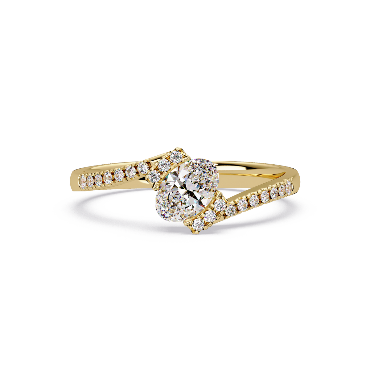 0.4 CTW Oval Bypass Pavé Colorstone Ring – Drive render 1