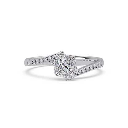 0.4 CTW Oval Bypass Pavé Colorstone Ring – Drive render 2