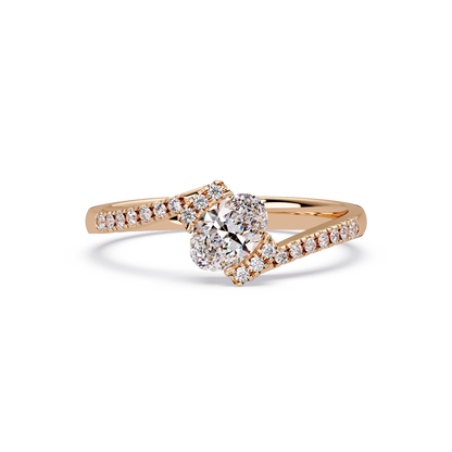 0.4 CTW Oval Bypass Pavé Colorstone Ring – Drive render 3