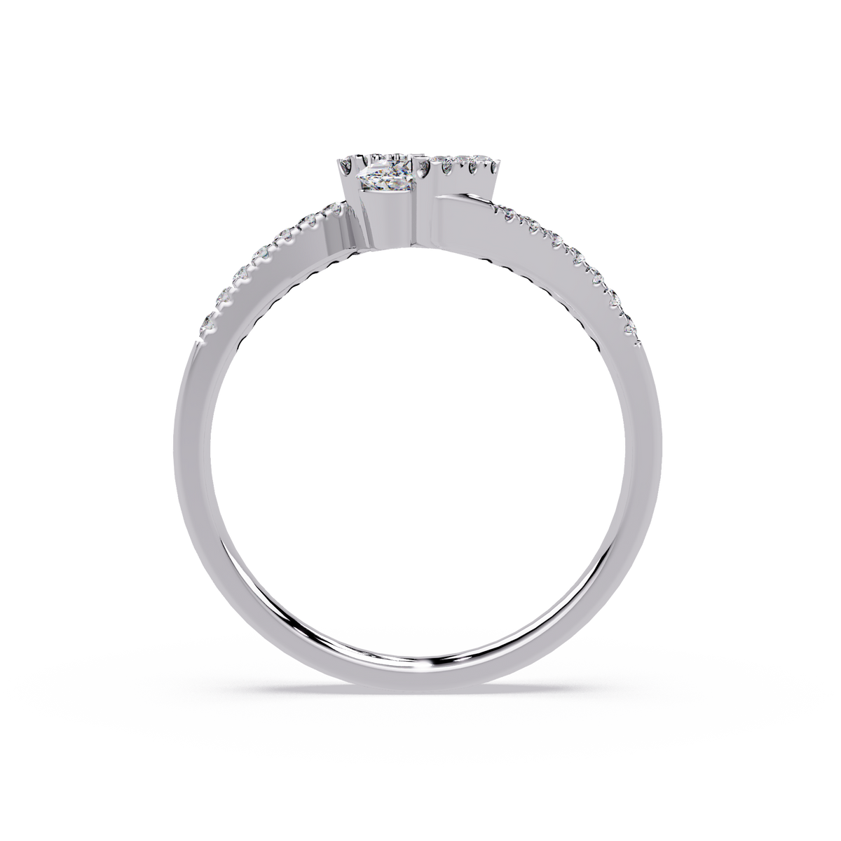 0.4 CTW Oval Bypass Pavé Colorstone Ring – Drive render 5