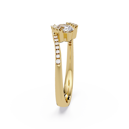 0.4 CTW Oval Bypass Pavé Colorstone Ring – Drive render 7