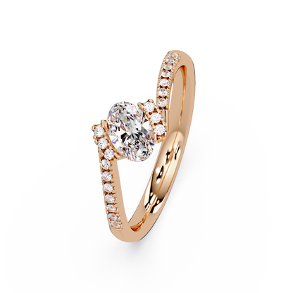 0.4 CTW Oval Bypass Pavé Colorstone Ring – Drive render 10