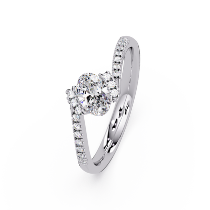 0.4 CTW Oval Bypass Pavé Colorstone Ring – Drive render 11