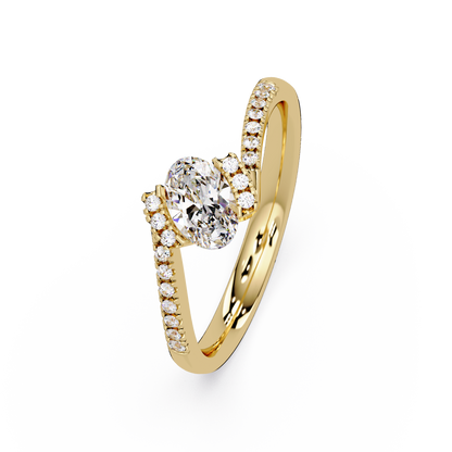 0.4 CTW Oval Bypass Pavé Colorstone Ring – Drive render 12