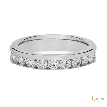 Channel-Set Lab Diamond Eternity Band