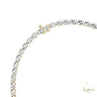 East-West Oval Diamond Tennis Necklace