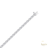 East-West Oval Diamond Tennis Necklace