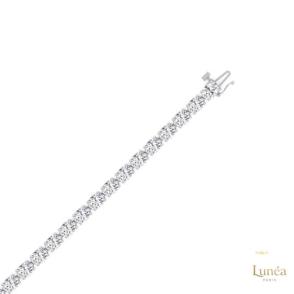 East-West Oval Diamond Tennis Necklace