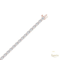 East-West Oval Diamond Tennis Necklace