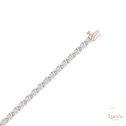 East-West Oval Diamond Tennis Necklace