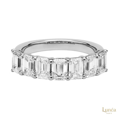 Emerald-Cut Lab Diamond Eternity Band