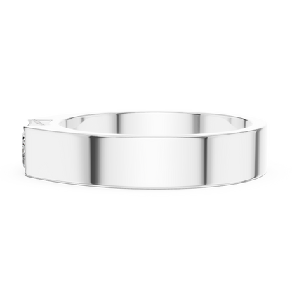 1.02 CT Emerald-Cut Lab-Grown Diamond Men’s Band in 14K Gold