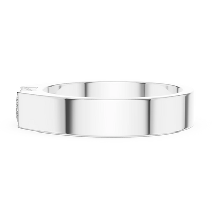 1.02 CT Emerald-Cut Lab-Grown Diamond Men’s Band in 14K Gold