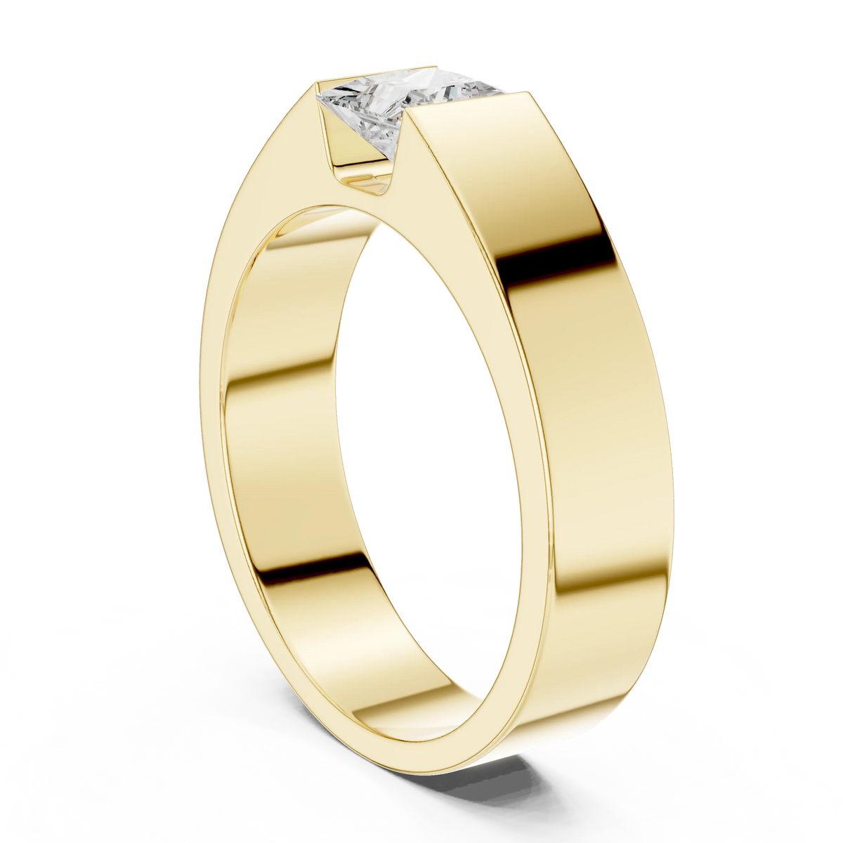 Men's Princess Cut Wedding Band