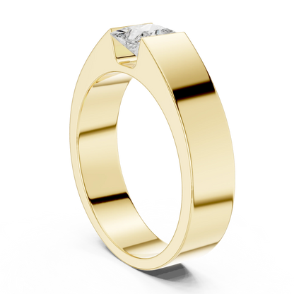 Men's Princess Cut Wedding Band