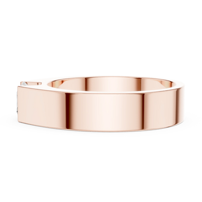 Men's Princess Cut Wedding Band