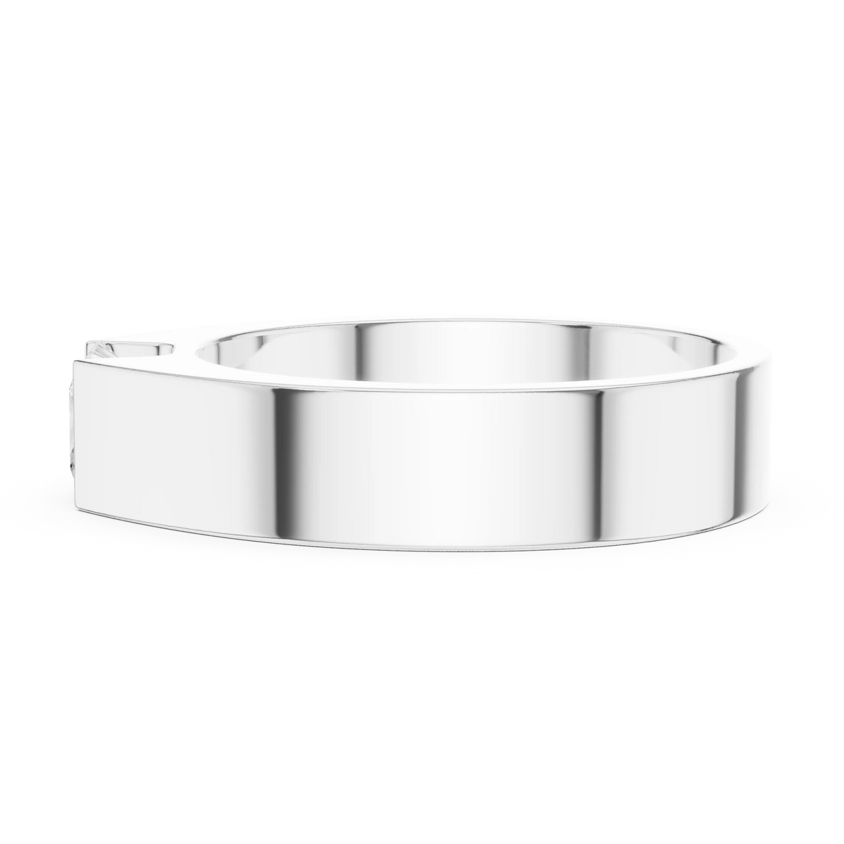 Men's Princess Cut Wedding Band