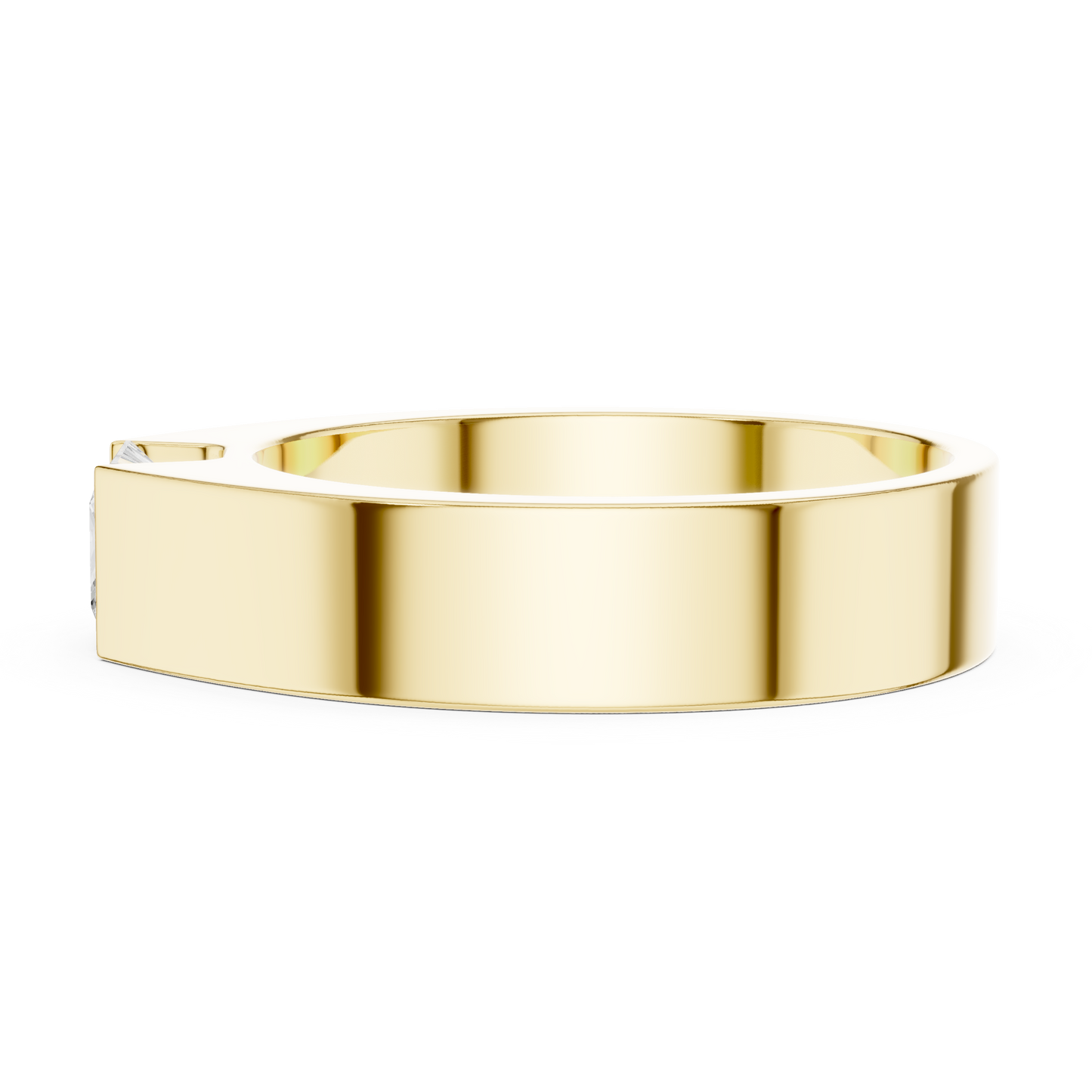1.00 CT Princess-Cut Lab-Grown Diamond Men’s Band in 14K Gold