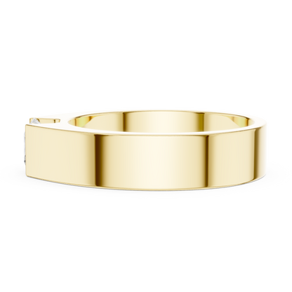 1.00 CT Princess-Cut Lab-Grown Diamond Men’s Band in 14K Gold