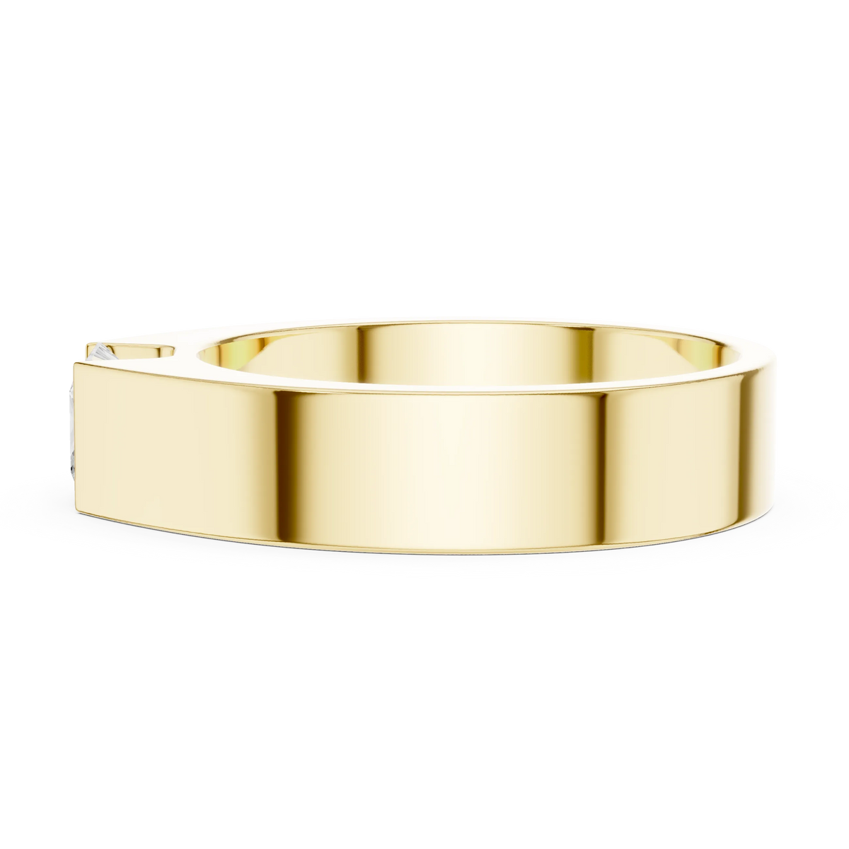 Men's Princess Cut Wedding Band