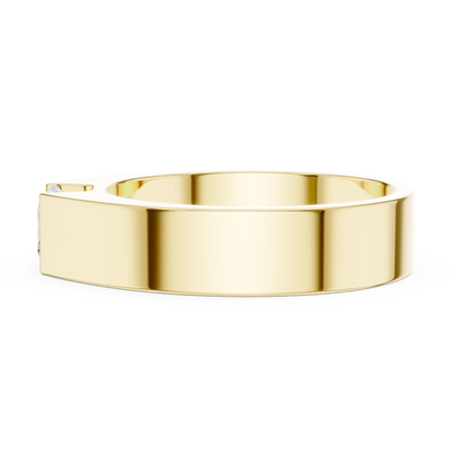 Men's Princess Cut Wedding Band