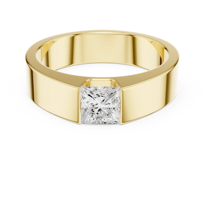 Men's Princess Cut Wedding Band