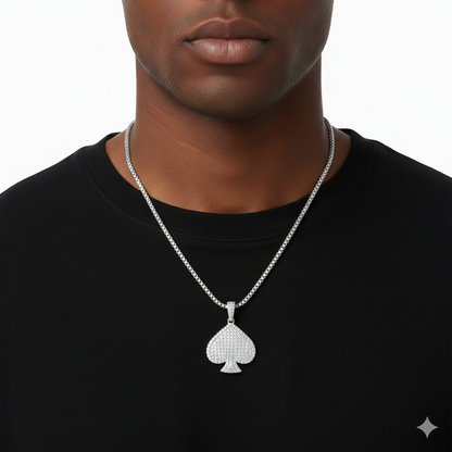 Spade Diamond Pendant Necklace