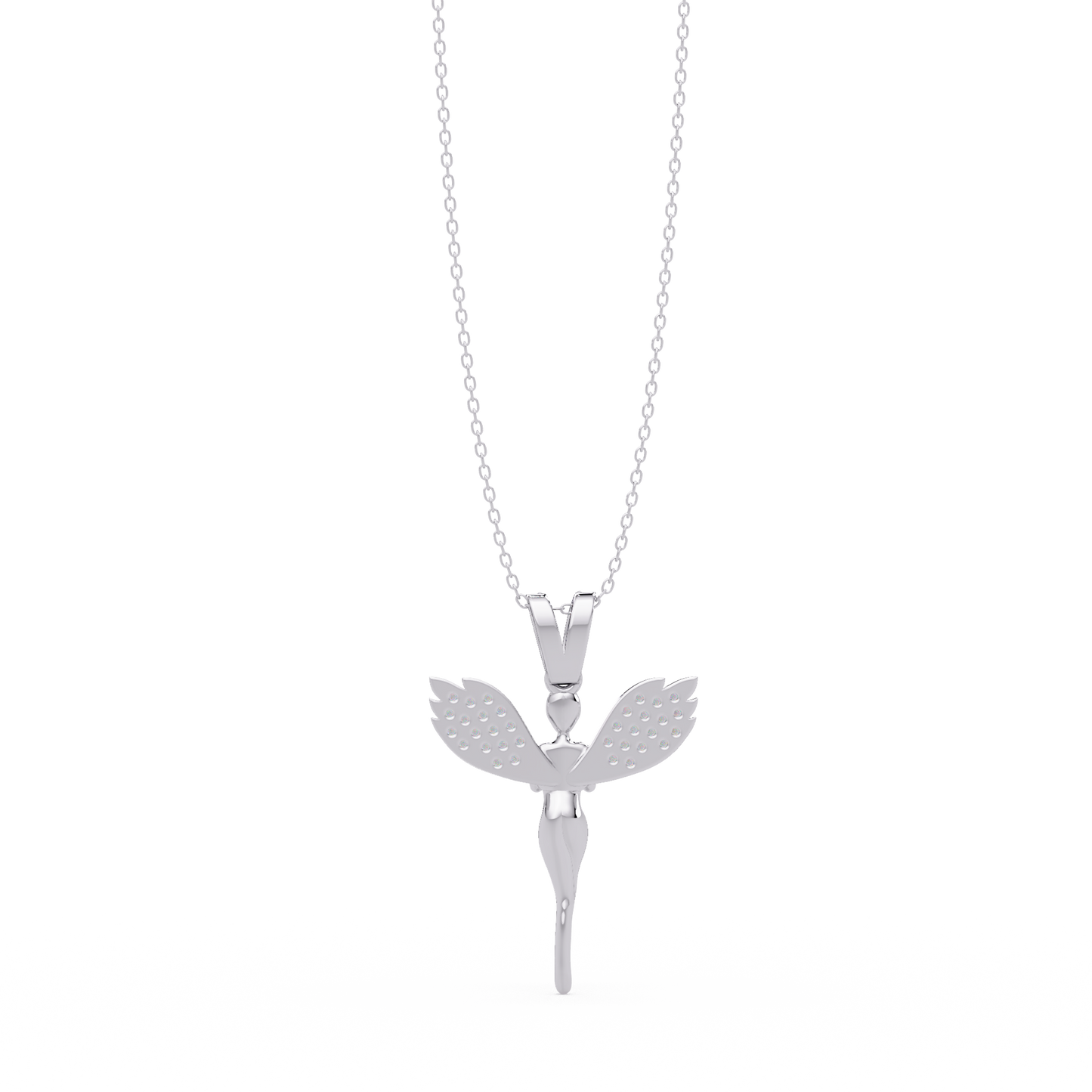 0.17 ct Fairy Diamond Pendant Necklace | 14K Gold | Lab Grown