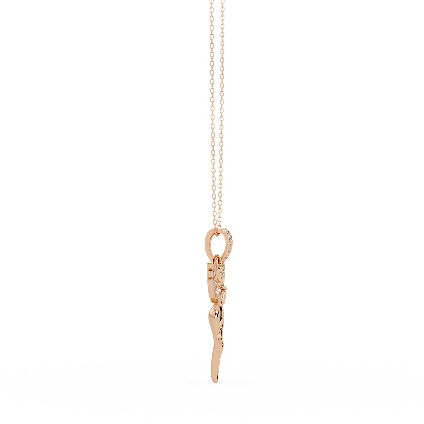 0.17 ct Fairy Diamond Pendant Necklace | 14K Gold | Lab Grown