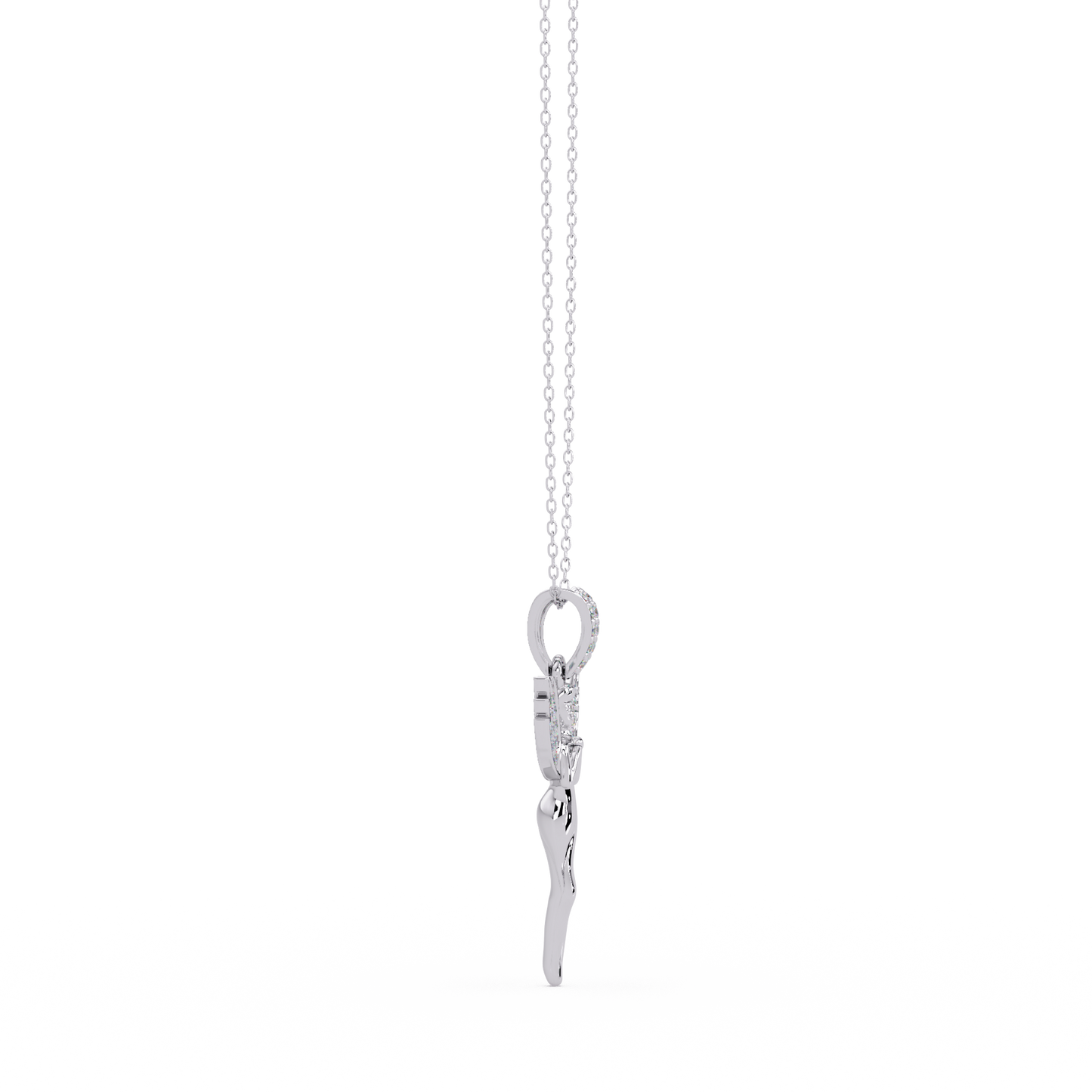 0.17 ct Fairy Diamond Pendant Necklace | 14K Gold | Lab Grown