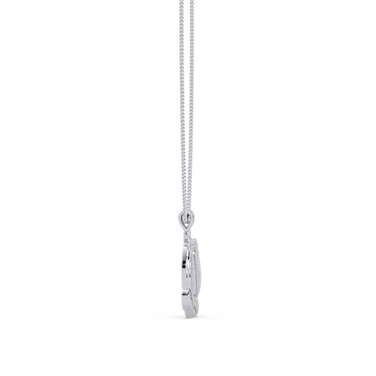 Praying Hands Diamond Pendant Necklace