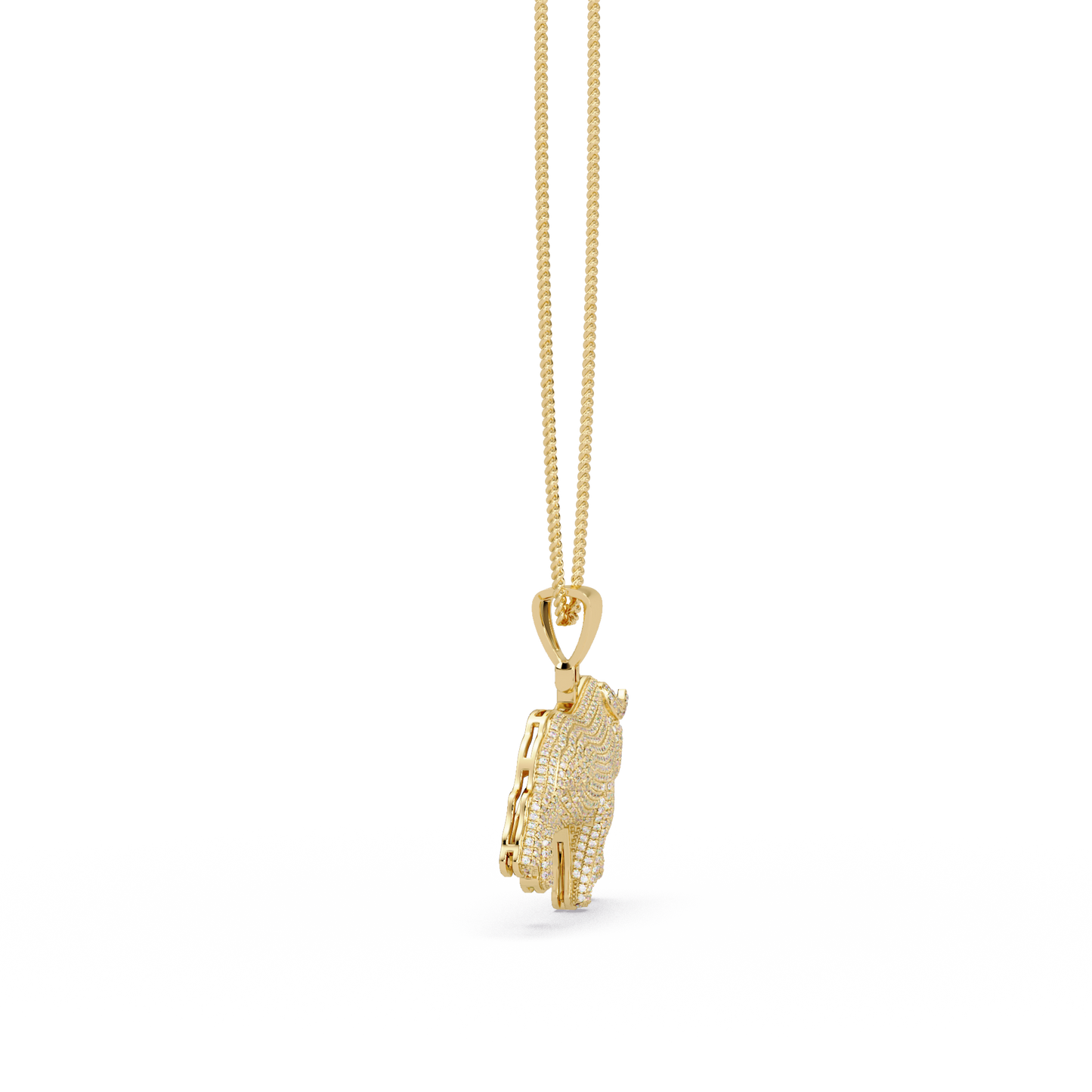 1.94 ct Bull Diamond Pendant Necklace | 14K Gold |