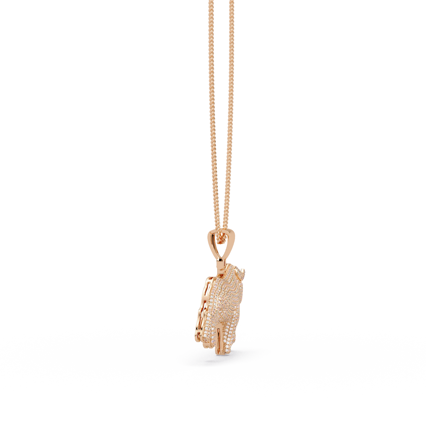 1.94 ct Bull Diamond Pendant Necklace | 14K Gold |