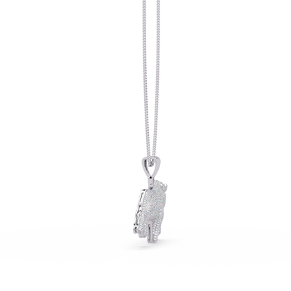 Bull Diamond Pendant Necklace
