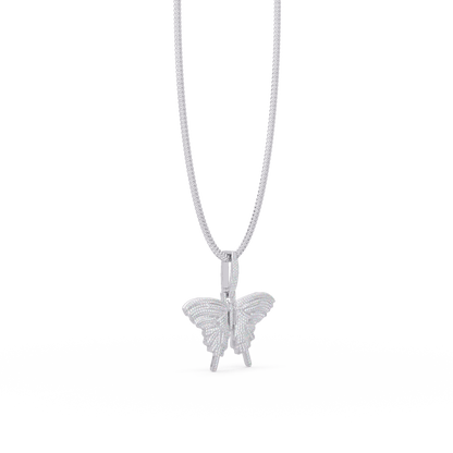 Butterfly Diamond Pendant Necklace