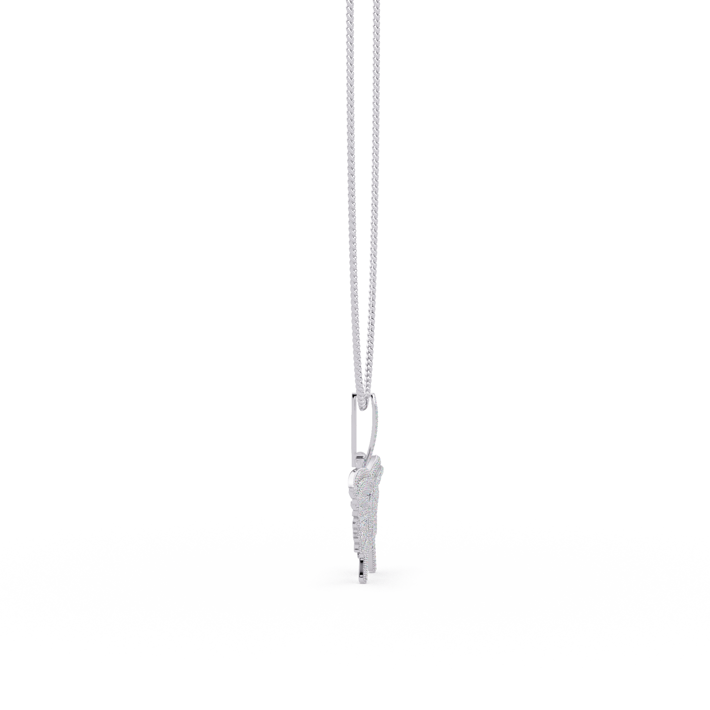 1.93 ct Butterfly Diamond Pendant Necklace | 14K Gold |