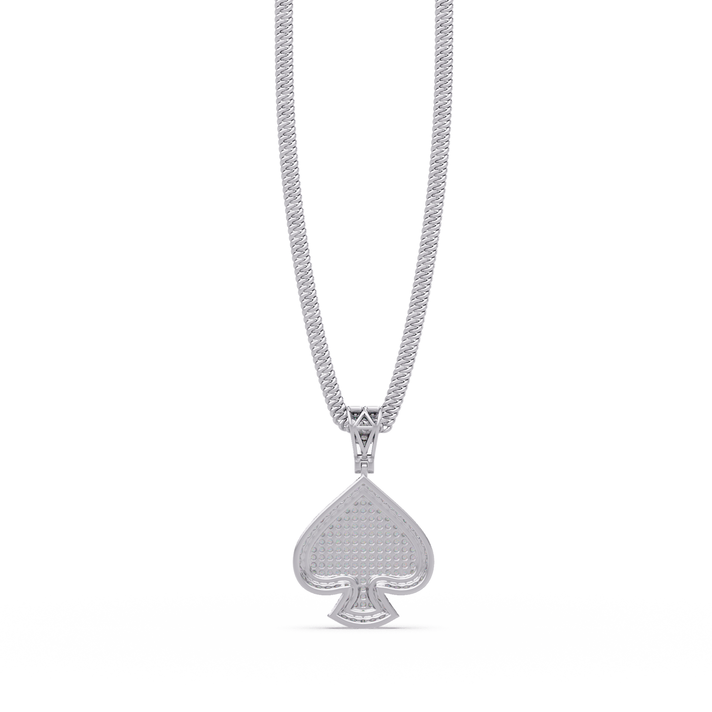 0.82 ct Spade Diamond Pendant Necklace | 14K Gold |