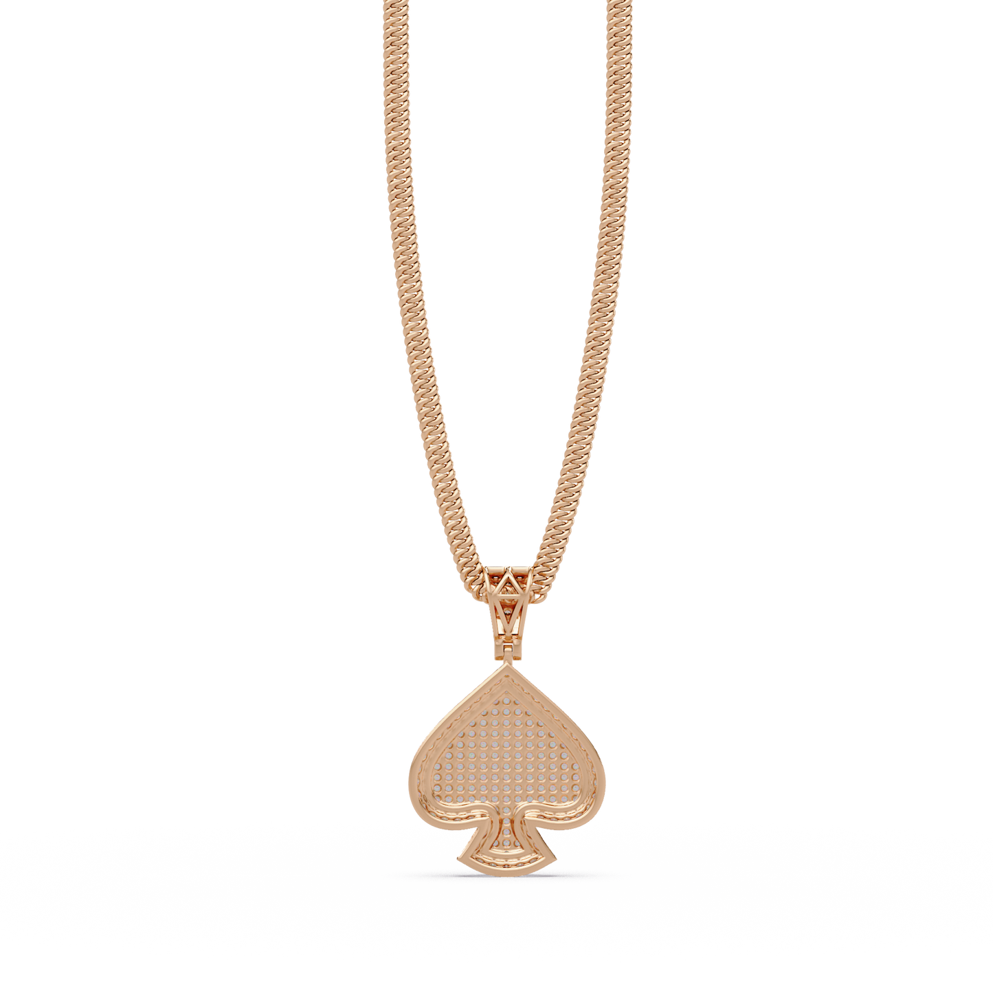 0.82 ct Spade Diamond Pendant Necklace | 14K Gold |