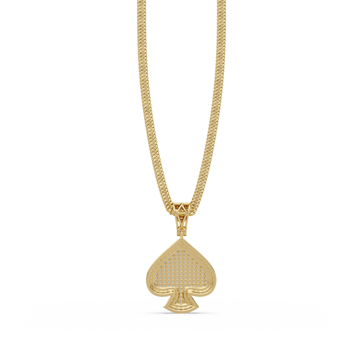 0.82 ct Spade Diamond Pendant Necklace | 14K Gold |