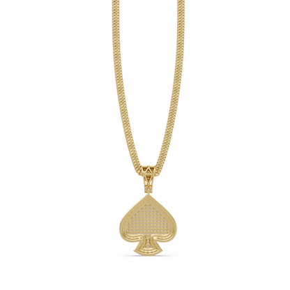 Spade Diamond Pendant Necklace