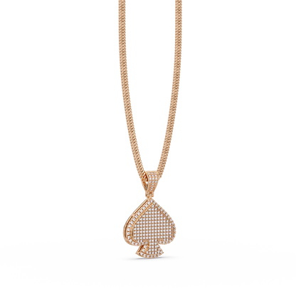 Spade Diamond Pendant Necklace