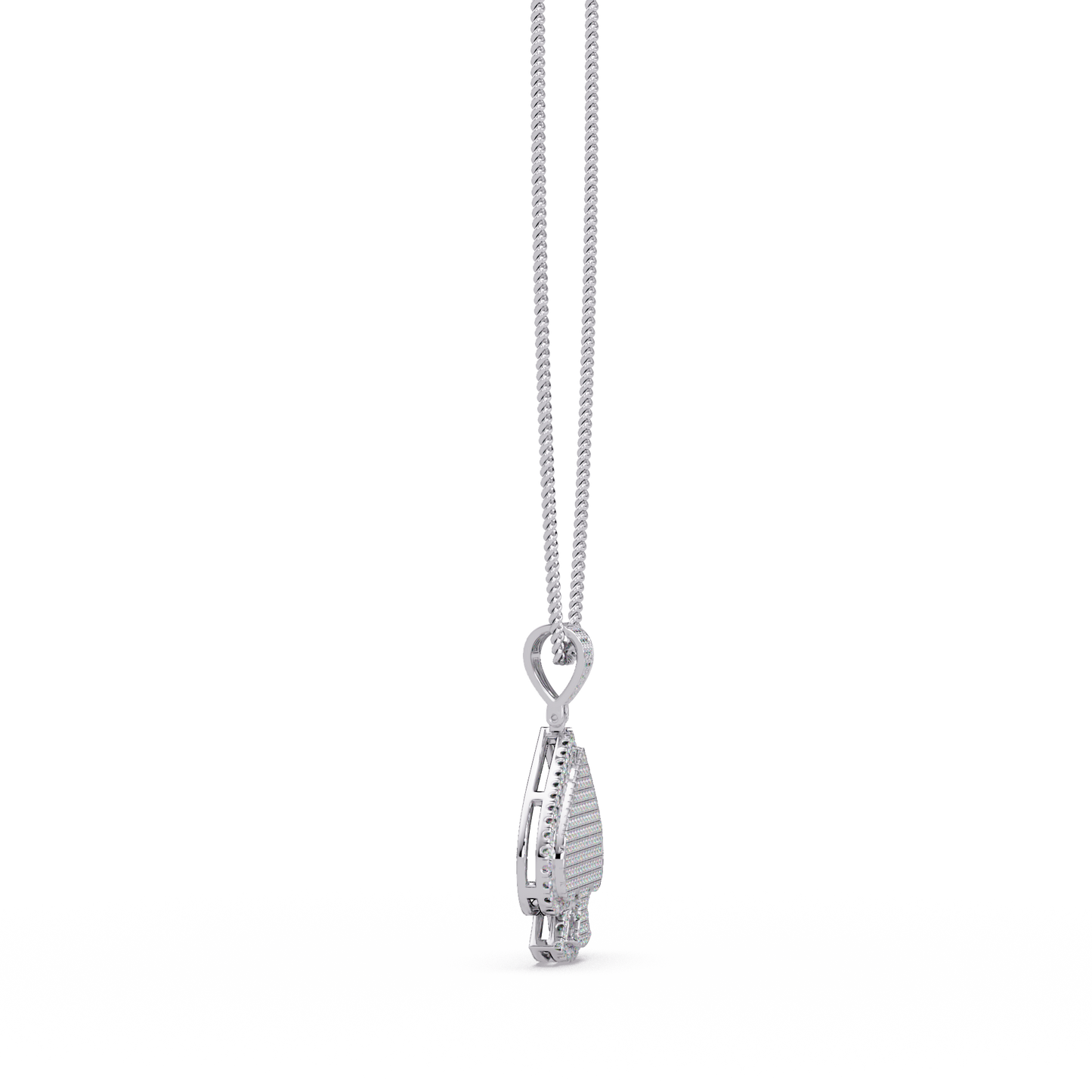 0.82 ct Spade Diamond Pendant Necklace | 14K Gold |