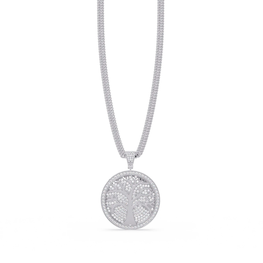 Tree of Life Diamond Pendant Necklace